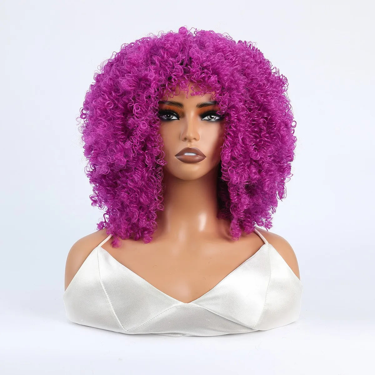 Grote Bos Kroeshaar Pruik