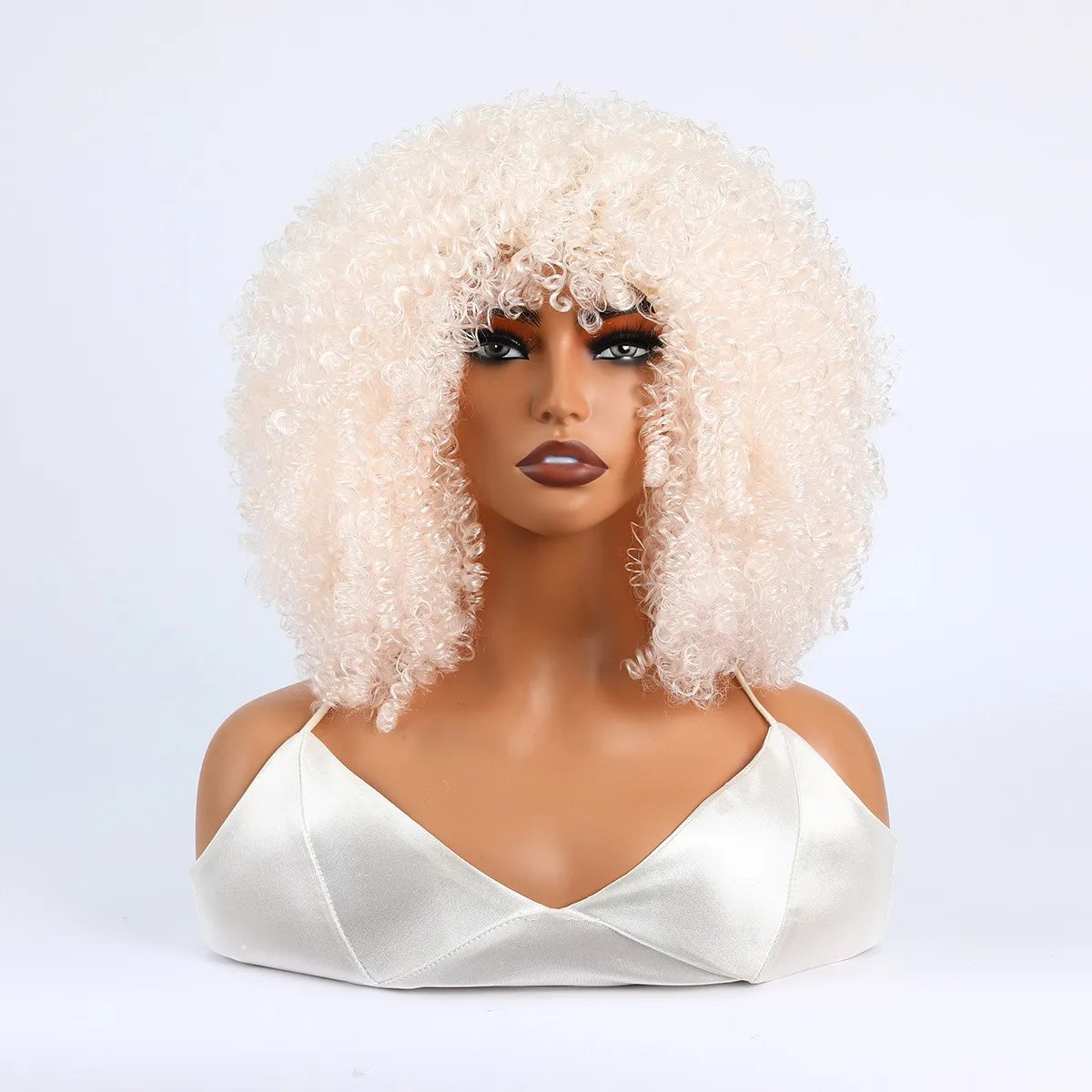 Grote Bos Kroeshaar Pruik