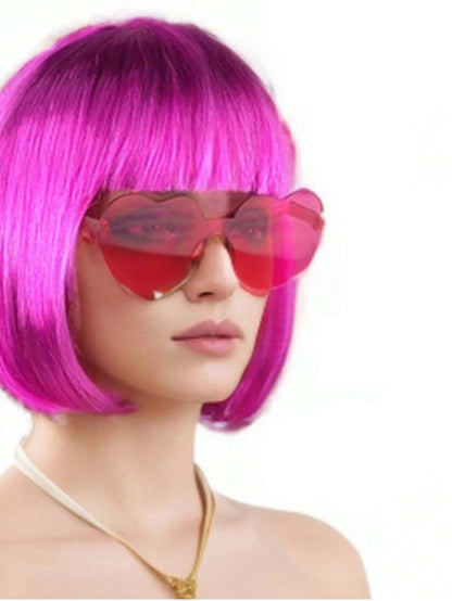 Gekleurde Boblijn Pruik