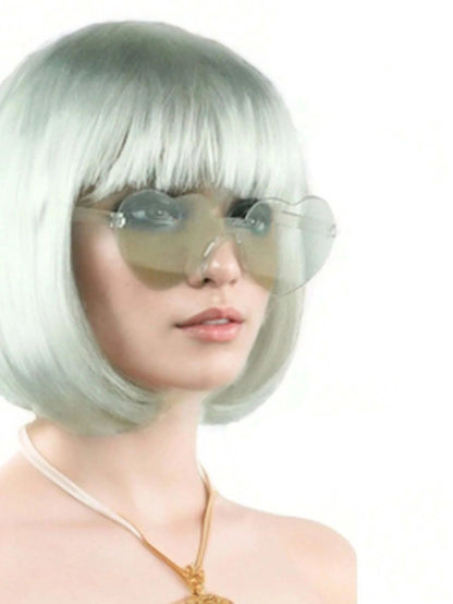 Gekleurde Boblijn Pruik