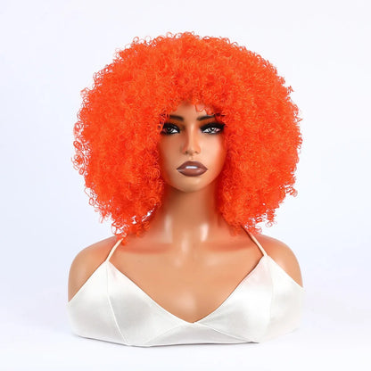 Grote Bos Kroeshaar Pruik