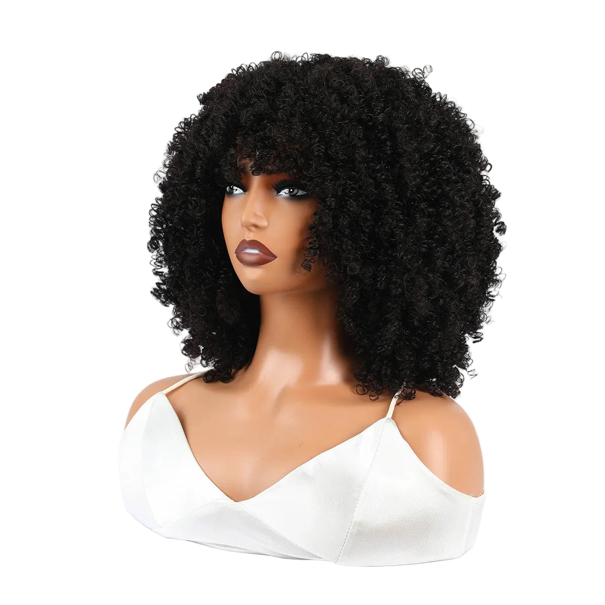 Grote Bos Kroeshaar Pruik