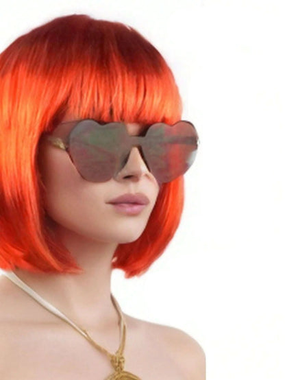 Gekleurde Boblijn Pruik