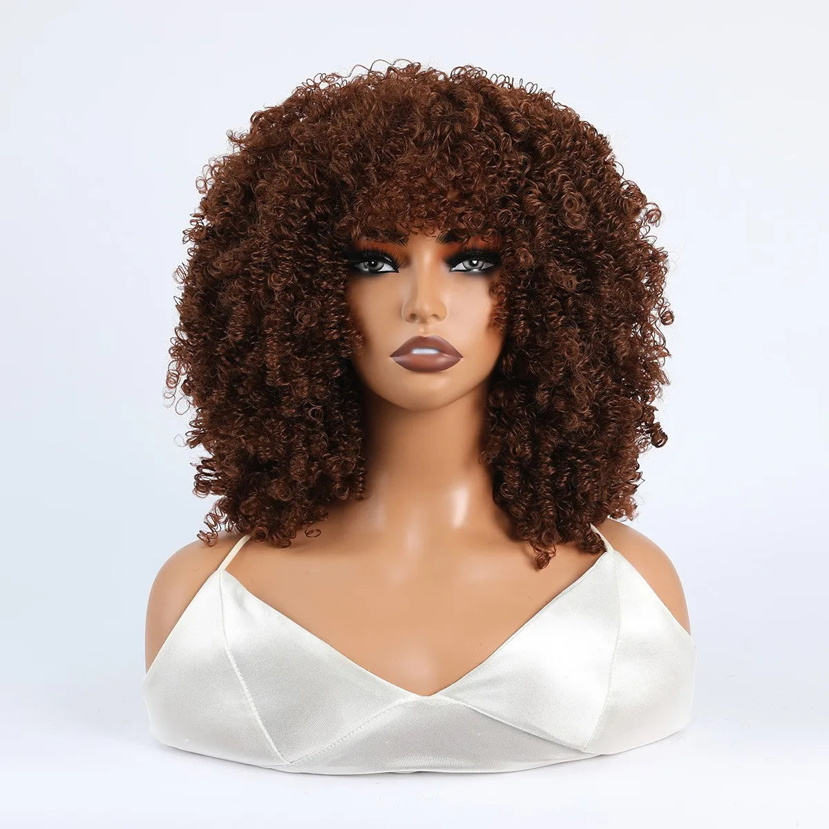 Grote Bos Kroeshaar Pruik