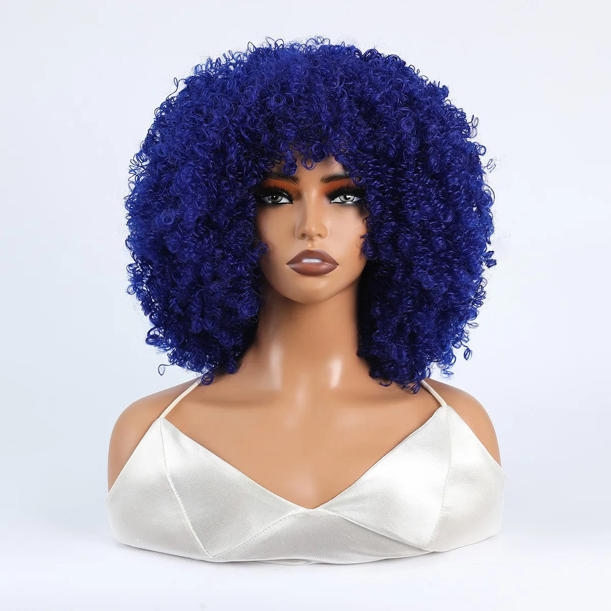 Grote Bos Kroeshaar Pruik