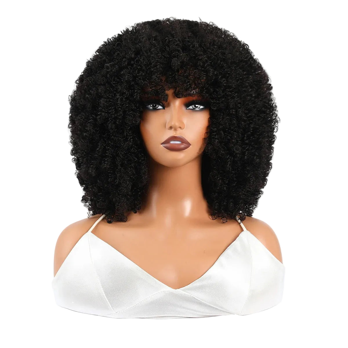 Grote Bos Kroeshaar Pruik