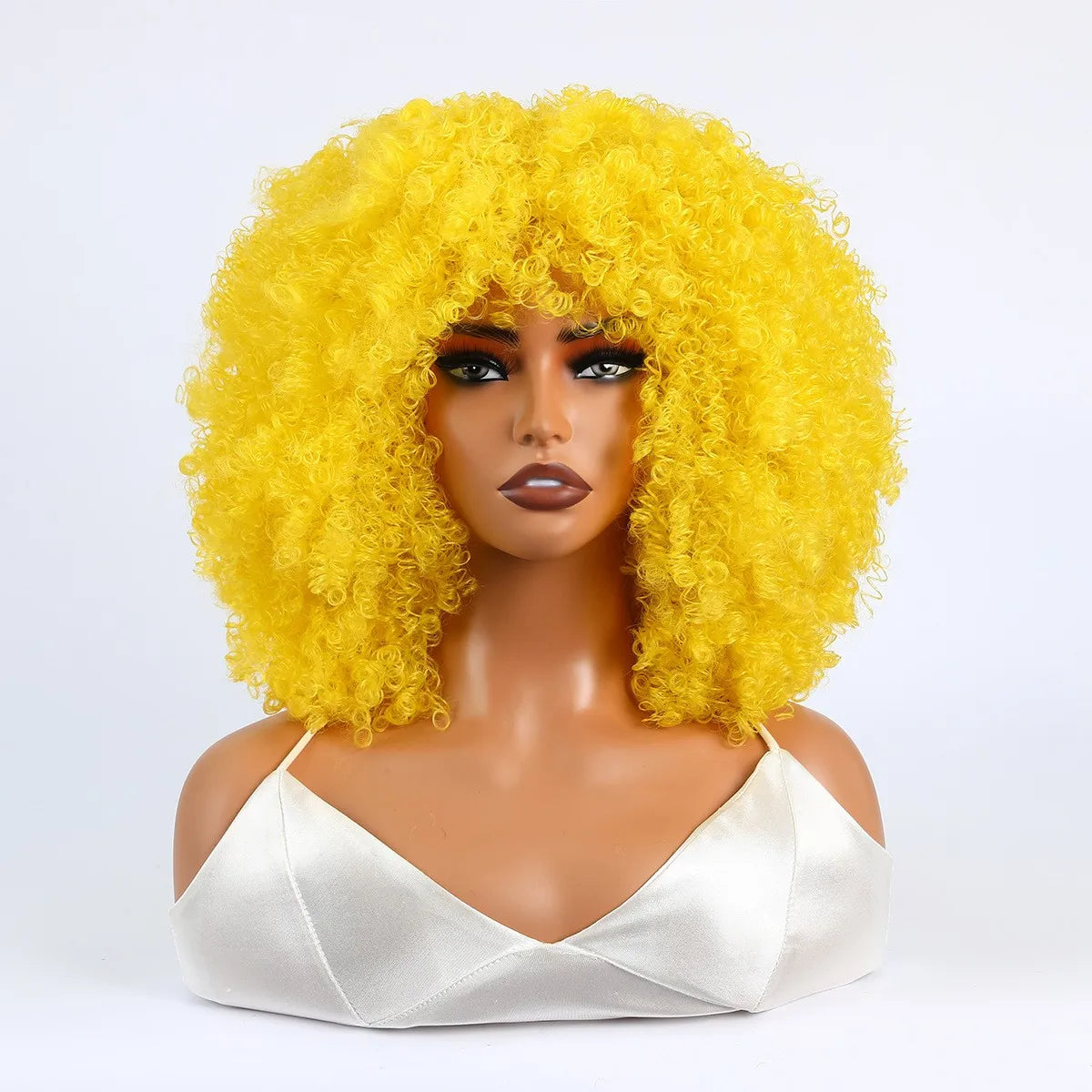 Grote Bos Kroeshaar Pruik