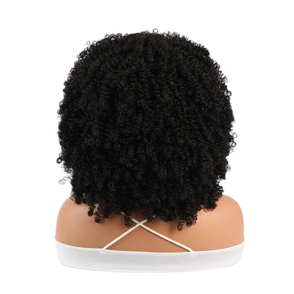 Grote Bos Kroeshaar Pruik