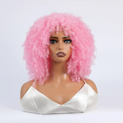 Grote Bos Kroeshaar Pruik