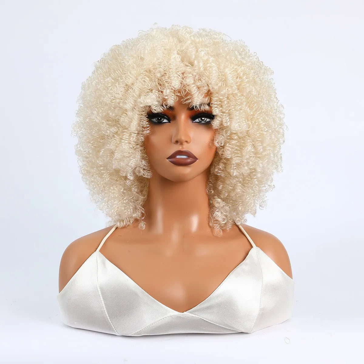 Grote Bos Kroeshaar Pruik