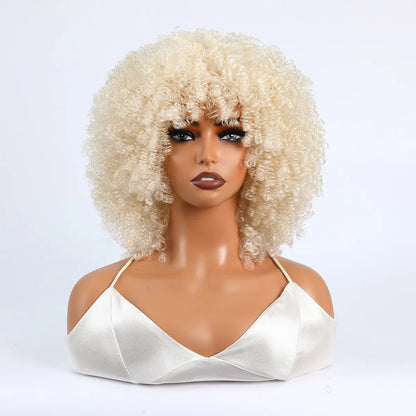 Grote Bos Kroeshaar Pruik