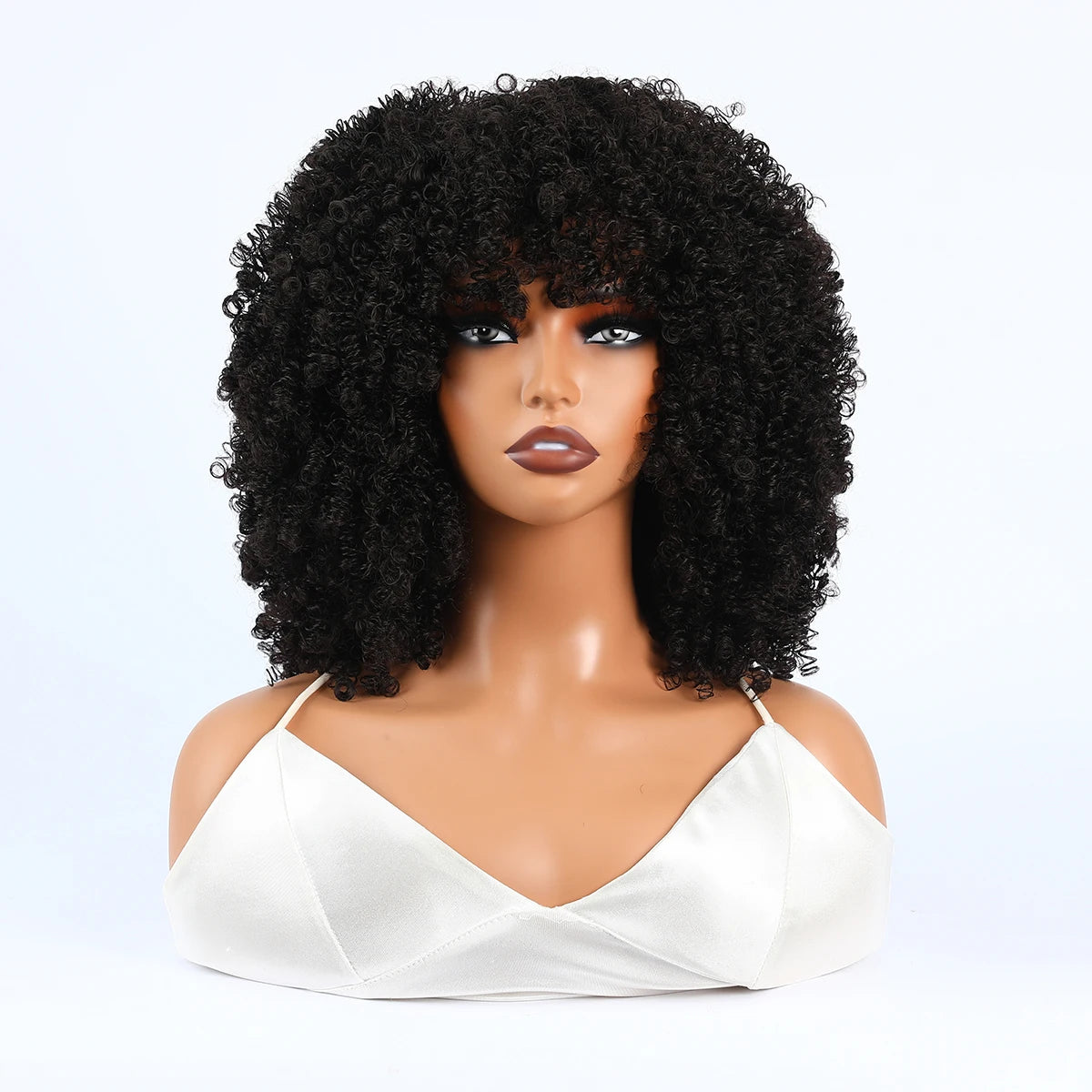 Grote Bos Kroeshaar Pruik