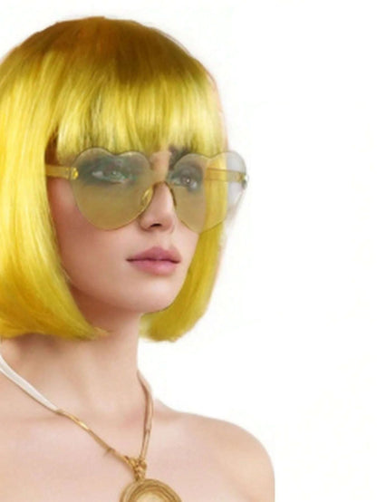 Gekleurde Boblijn Pruik