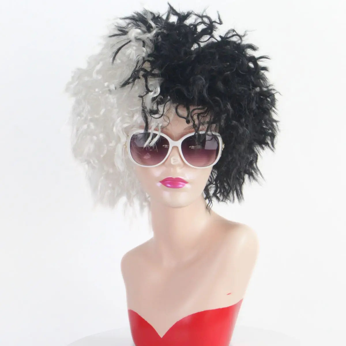 Cruella Pruik Zwart/Wit