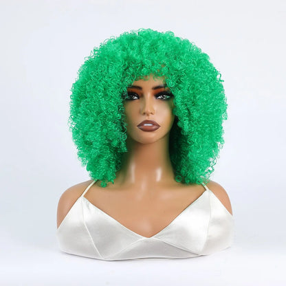 Grote Bos Kroeshaar Pruik