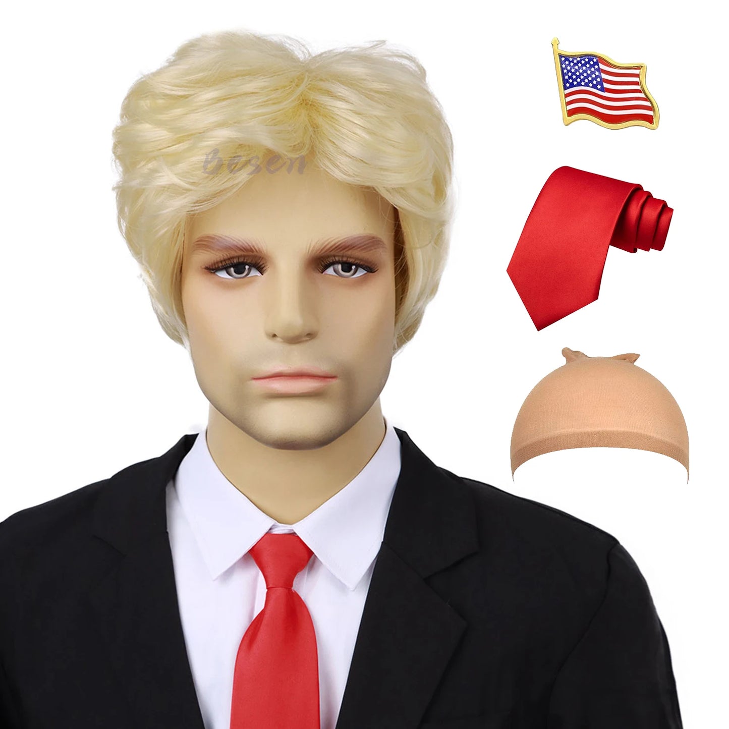 Trump Pruik Set