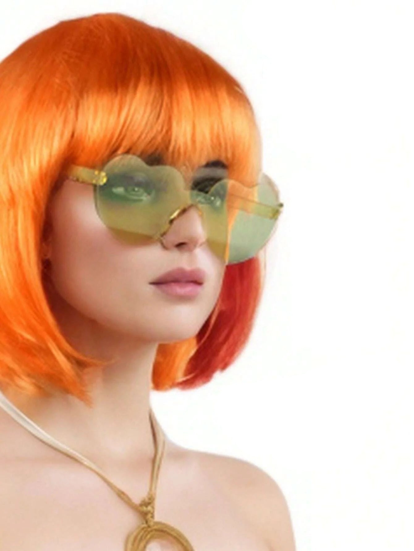 Gekleurde Boblijn Pruik